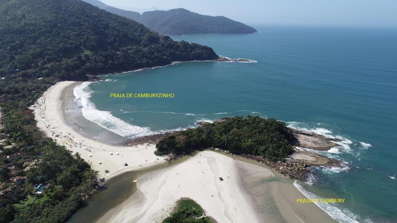 Vista Mágica na Praia de Camburizinho A Sao Sebastiao  Esterno foto